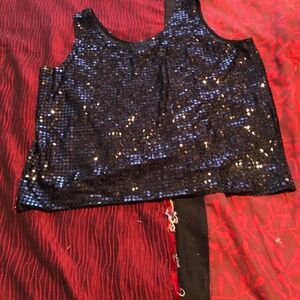 Dance the night away with this sequinned sparkly JR Blouse, sleeveless